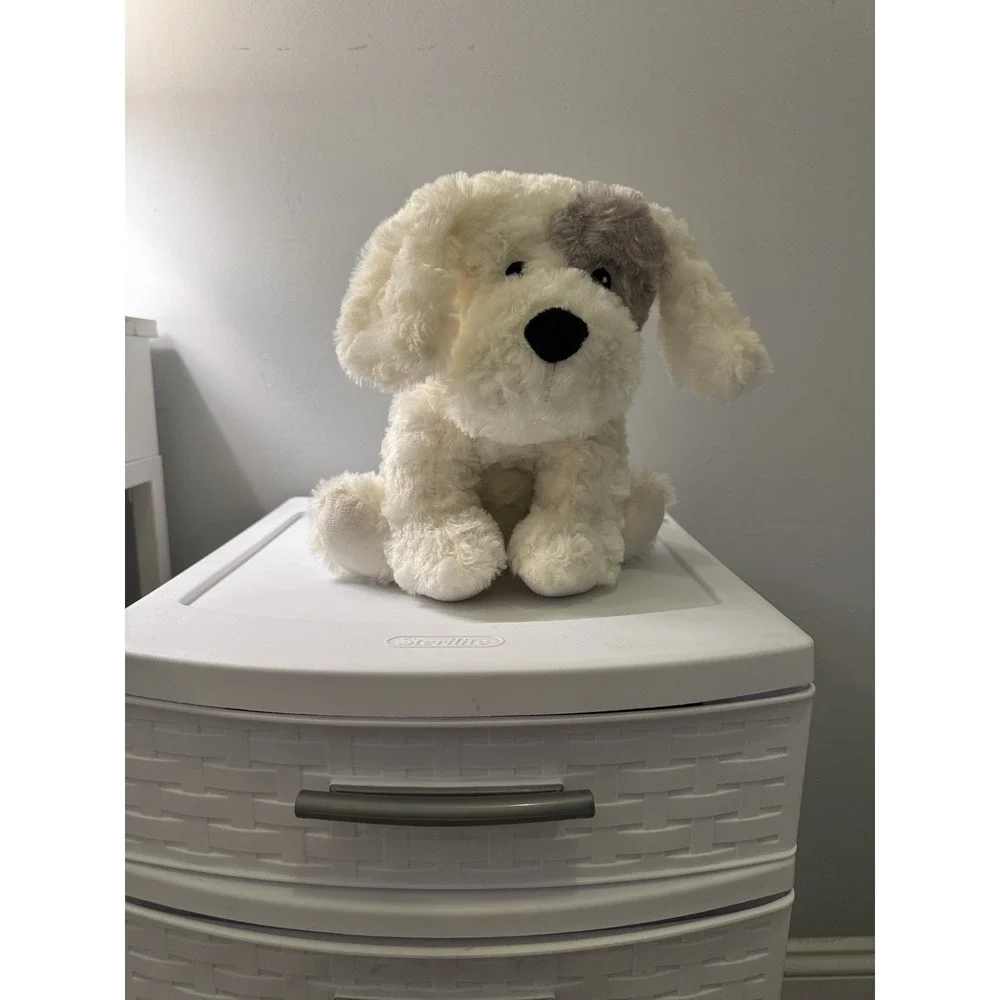 Warmies Intelex Microwavable Plush Stuffed Animal White Gray‎ Dog Puppy NWOT - Picture 2 of 3